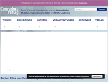 Tablet Screenshot of concadoraverlag.de